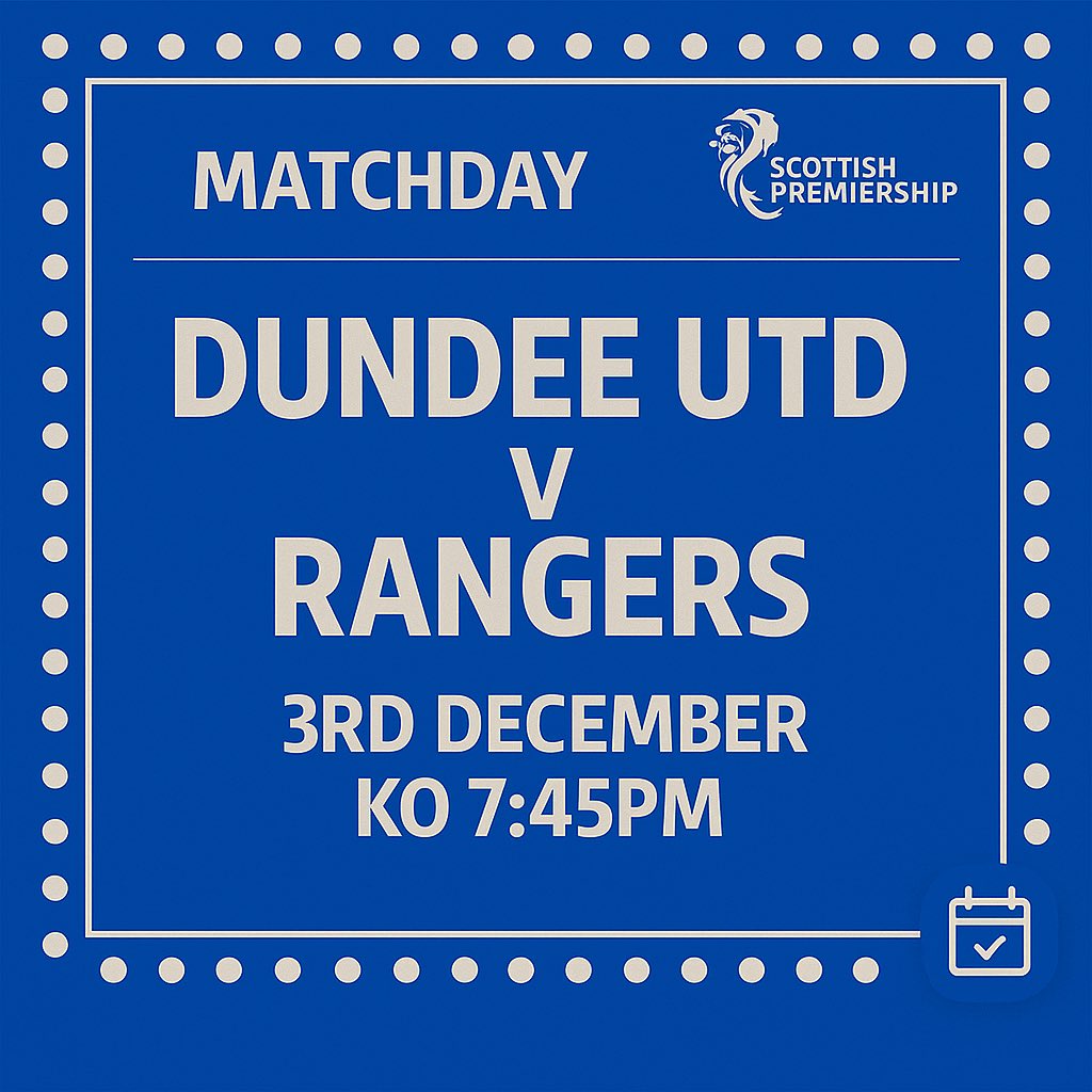 fivetownsloyal's tweet photo. Dundee Utd v Rangers, KO 7:45pm.
Rangers need to find a performance β no excuses. π΄βͺοΈπ΅
#5TL #RangersFC #RFC #AwayDays #WATP #FollowFollow #SPFL #MonTheGers https://t.co/JNyHzlnALV