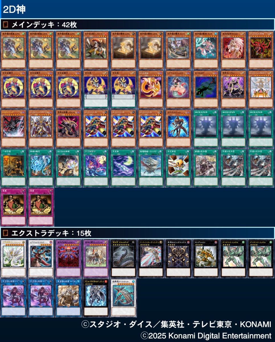 最近組んだデッキ そのうち動画にも出る…はず！