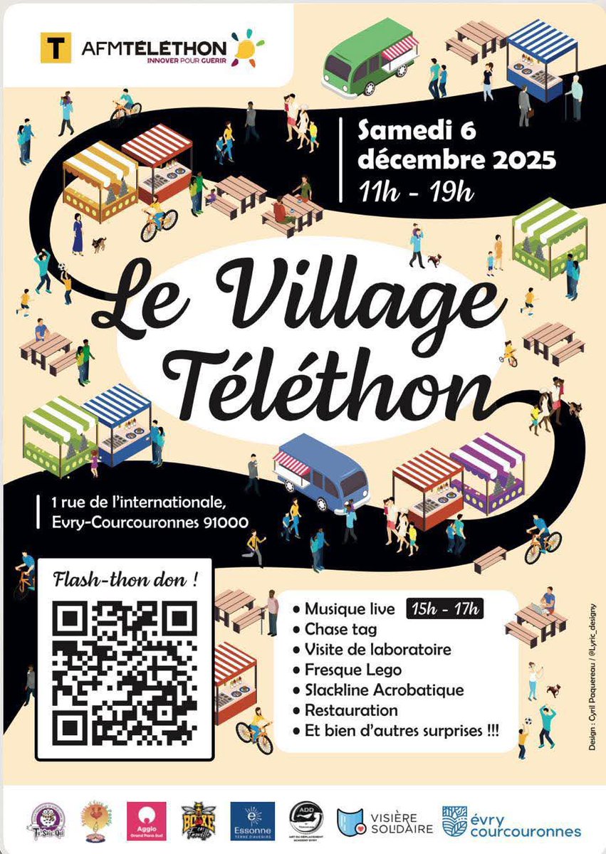 Innovation et Solidarité : 5 ans d'engagement aux côtés du Téléthon !
Visiere Solidaire renouvelle son soutien à l'AFM-Téléthon
Ce week-end, nous serons présents aux journées portes ouvertes du Généthon à Évry. 
 #VisiereSolidaire #Evry #Genethon