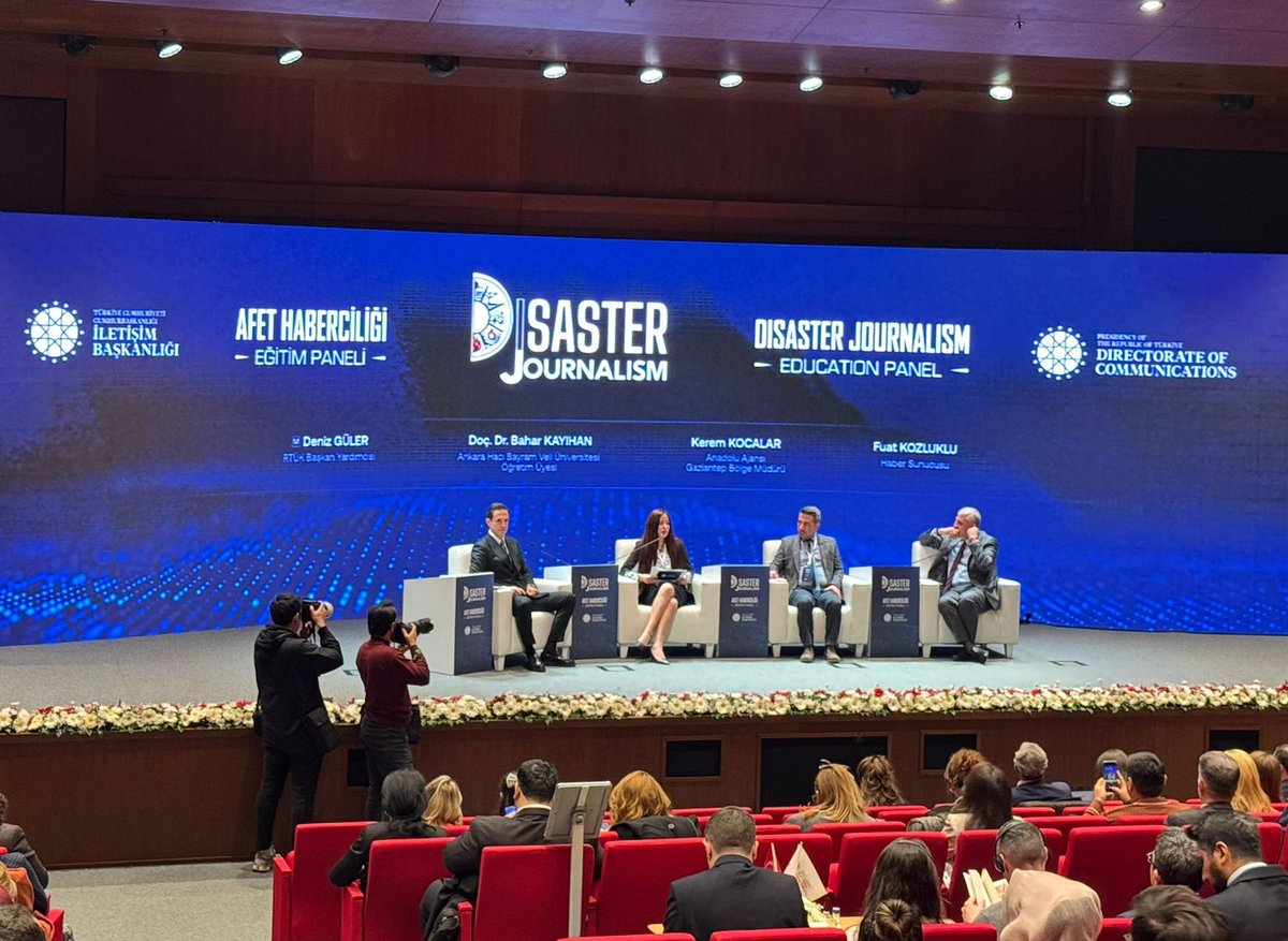 Rektör Yardımcımız Prof. Dr. Ebru Nergiz, 2 Aralık 2025 tarihinde T.C. Cumhurbaşkanlığı İletişim Başkanlığı tarafından düzenlenen Afet Haberciliği Eğitim Paneli’ne katılım sağladı.