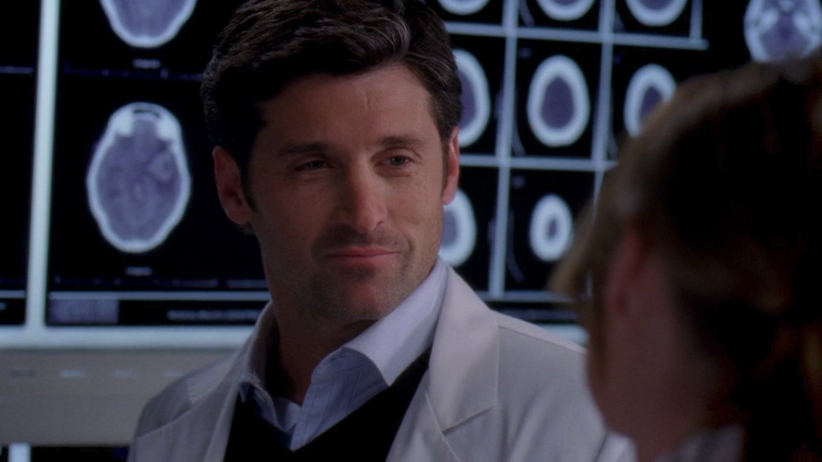 postitMD's tweet image. "what?" 

"you look even prettier in your scrubs" 

#merder #greysanatomy