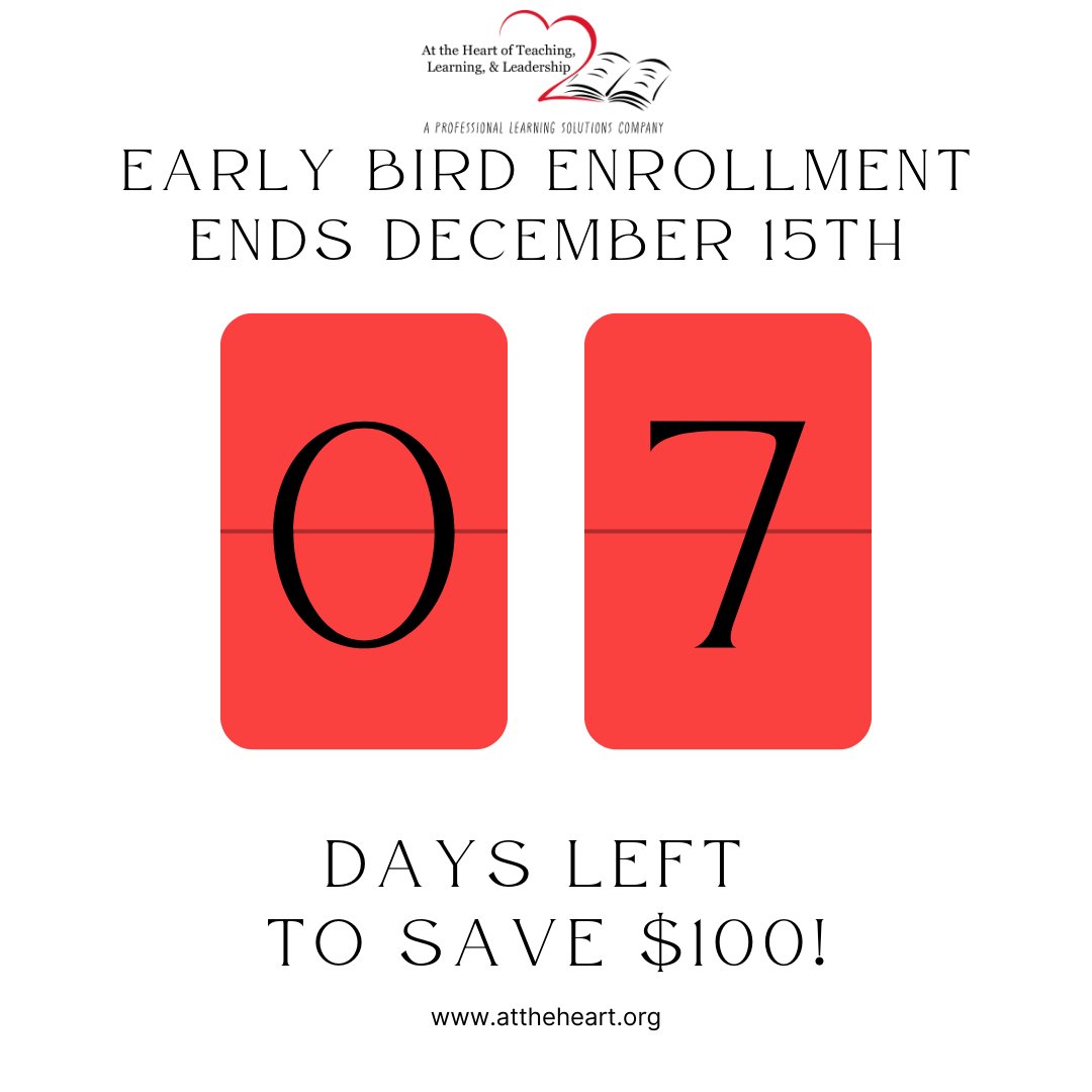 ⏳ Only 7 days left to save on Spring CDA® 2026 enrollment!
Online, flexible, materials included.
Don’t wait—secure your spot!
➡️bit.ly/3KwJXKm