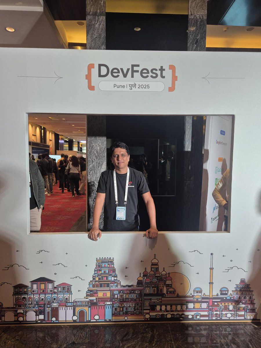 theiprogrammers's tweet image. Thrilled to be part of Google’s DevFest Pune, hosted by GDG Pune, India’s biggest community-driven tech festival! 

From Google-led insights to vibrant discussions with developers, architects, and innovators, it was a day brimming with ideas and inspiration.

#DevFest