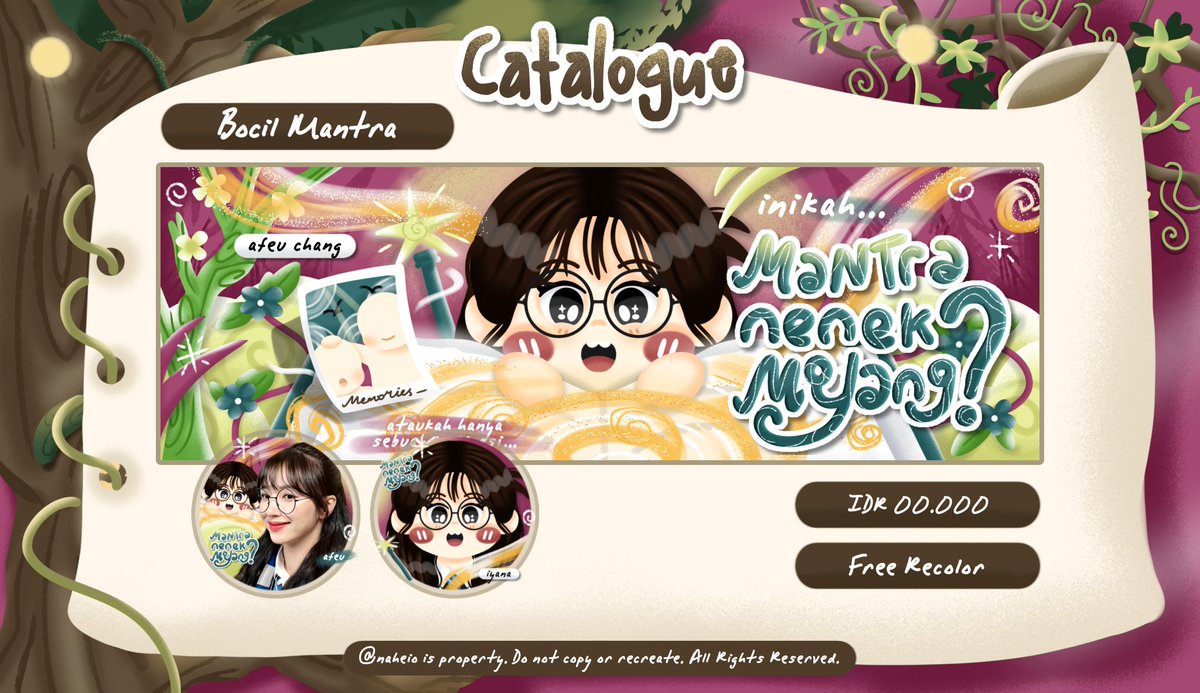 naheio's tweet image. MAAF ospek lagi, tapi kenalan sama dd baru yang ketinggalan ini pliSs? 😓☝️ namanya Bocil Mantra, lemme know kalau ada yang tidak aman yaahh... btw diantara 3 ini mana jagoan kalian? 😆

layout #zonauang