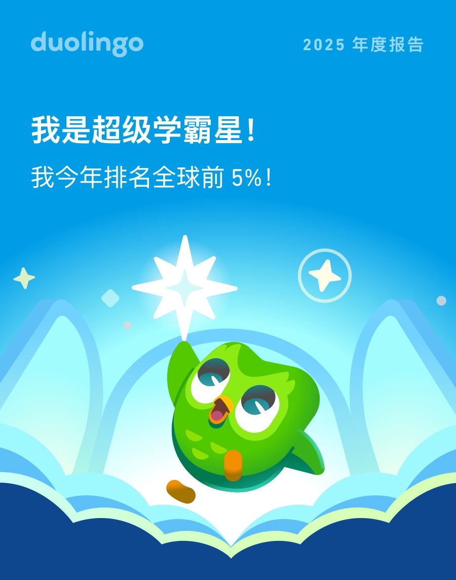 看⁠看我 2025 年在多⁠邻⁠国的成⁠绩，够⁠帅⁠吧⁠！你⁠的怎⁠么⁠样？#Duolingo365