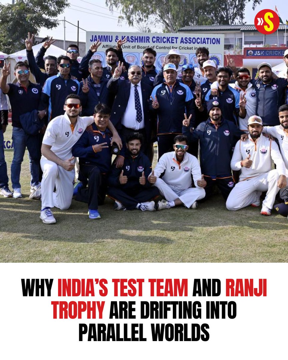 sportstarweb's tweet photo. Flatter pitches, fractured schedules and confused pathways have left the Ranji Trophy increasingly out of sync with the demands of India’s red-ball future.
✍️ @ShayanAcharya & @abhisheksainiii
#FromTheMagazine | Read ⬇️
https://t.co/cbv5OEgE1T
📸 - Shiv Kumar Pushpakar https://t.co/gZTYzUutLG