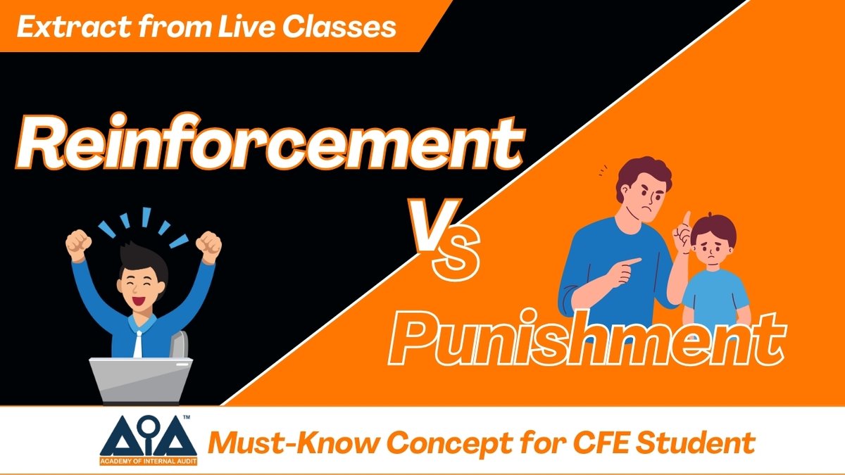 AcademyAudit's tweet photo. You cannot afford to be confused about this concept if you're preparing for CFE.
🔗 Watch the full video here: https://t.co/HzO1vCTb84
#ReinforcementVsPunishment #CFEprep #FraudExamination #AIA #AuditTraining #InternalAudit #RiskManagement #Compliance #AcademyOfInternalAudit https://t.co/W6yU4WzpBY