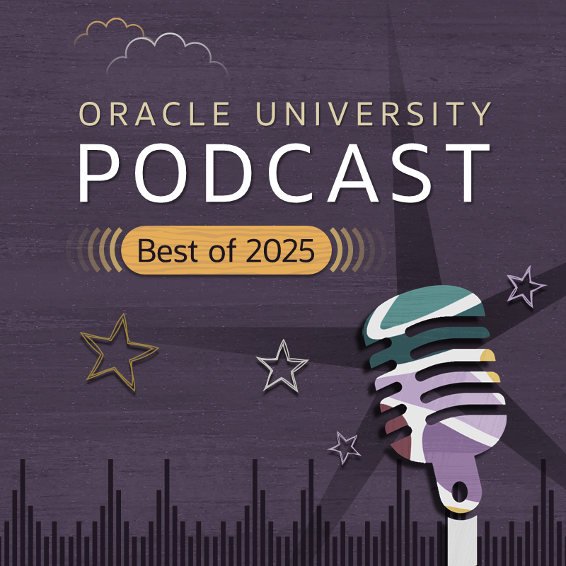 Oracle_Edu's tweet image. The new season of the Oracle University Podcast is here, featuring our top four episodes of 2025. Listen in for expert insights on MySQL, multicloud strategies, Oracle Fusion Cloud Applications, and how Oracle APEX and AI are transforming data management.  social.ora.cl/60167Fuh0