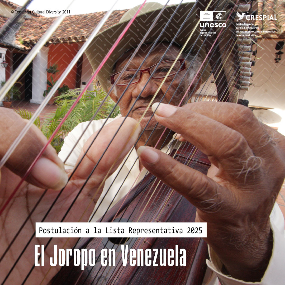 #UnidosPorElPatrimonio #Venezuela – Joropo en Venezuela
El CRESPIAL acompaña con entusiasmo la postulación del Joropo, símbolo del sentir venezolano y puente entre música, poesía y danza.
Cada zapateo y cada verso del Joropo reafirman la fuerza del patrimonio vivo que une al