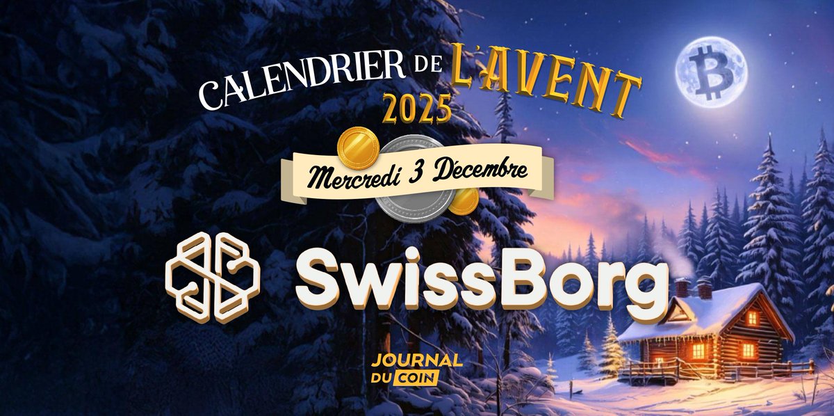 🎅🏽 CALENDRIER DE L’AVENT - JOUR 3 🎅🏽

Aujourd’hui, SwissBorg offre 30 € en $BORG à 2 personnes 🎄

Pour participer :
1️⃣ Follow @Swissborg &amp; <a href="/LeJournalDuCoin/">Journal du Coin</a>
2️⃣ Like &amp; RT
3️⃣ Tag 1 ami

Le tirage au sort sera effectué le 10 décembre ! 🎁

🍀 Bonne chance à tous 🍀
