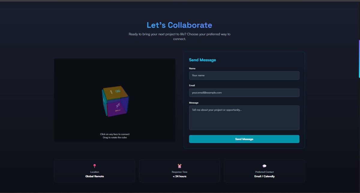 MissionKumar15's tweet image. Mission AI Lab — Building Intelligent Experiences Through Design &amp;amp; Innovation

#AIDevelopment #WebDeveloper #TechInnovation #AICreator #MissionKumar #FutureTech #DigitalDesign