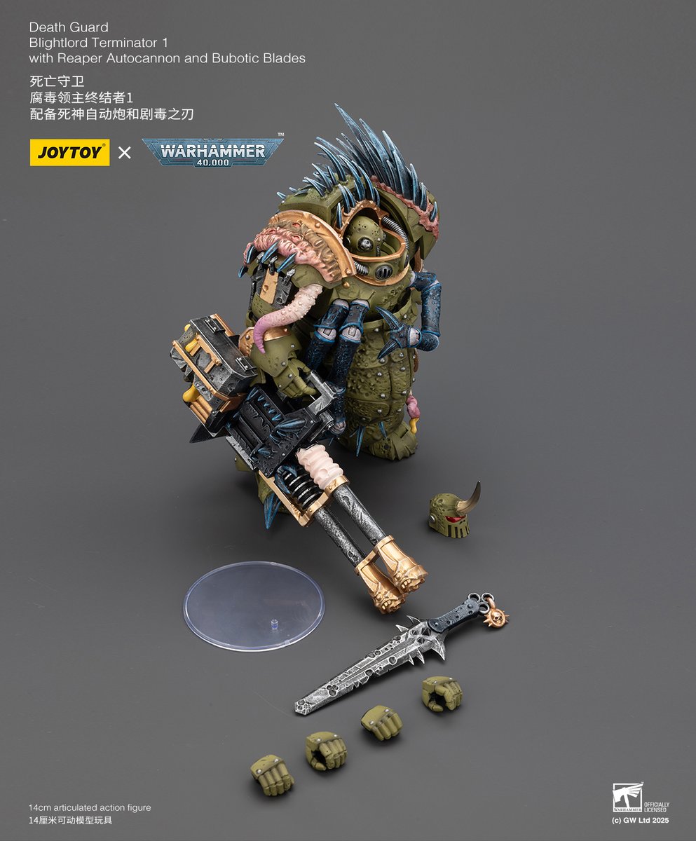 Joytoy_official's tweet photo. Death Guard
Blightlord Terminator 1
with Reaper Autocannon and Bubotic Blades
#warhammer40k #warhammercommunity #warhammer #joytoy #toyphotography #toy #toyphoto #actionfigure #actionfigures #joytoyactionfigures https://t.co/uIurG1sYd3