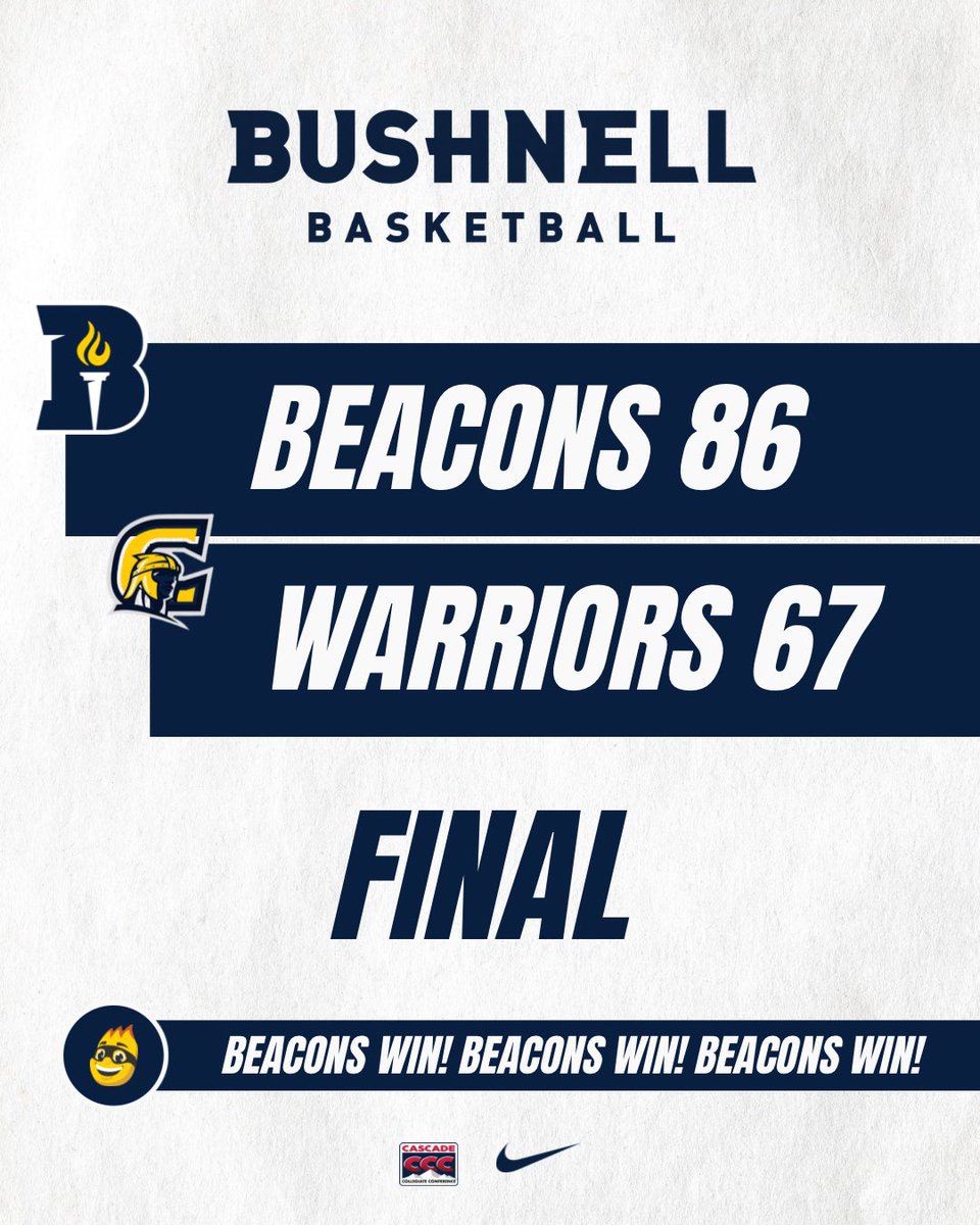 RIVALRY ROAD WIN, 1-0 in the CCC‼️

#gobeacons #family