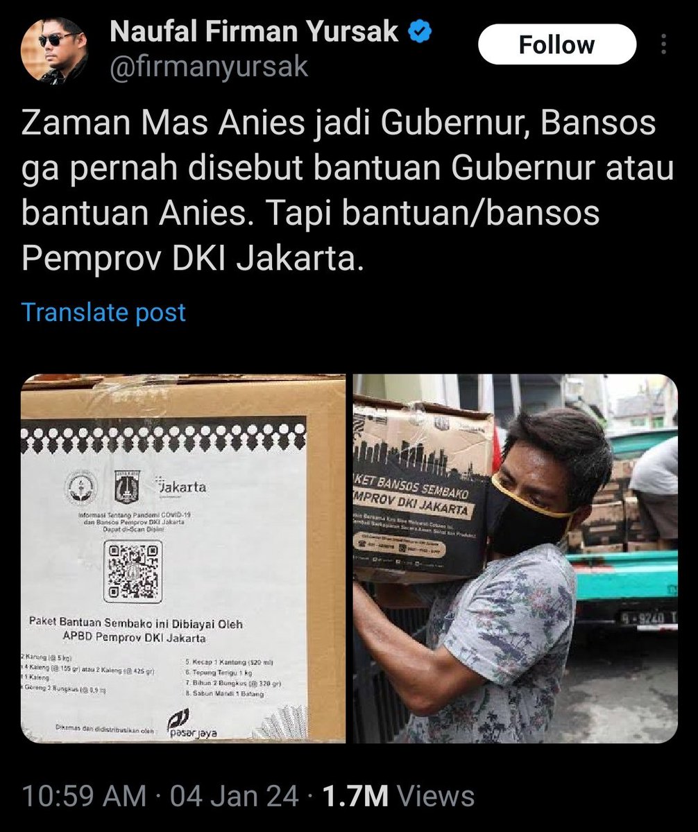 terrifiesme's tweet image. just a reminder, beliau emg gk sempurna, at least kalo ngasih bansos, pak anies gk prnh self-claimed itu dari beliau melainkan pemprov DKI. seharusnya ini jd bare minimum utk semua pemimpin. bansos tuh dari pajak rakyat utk rakyat! bukan dari kantong lu pribadi, pembohong gendut!