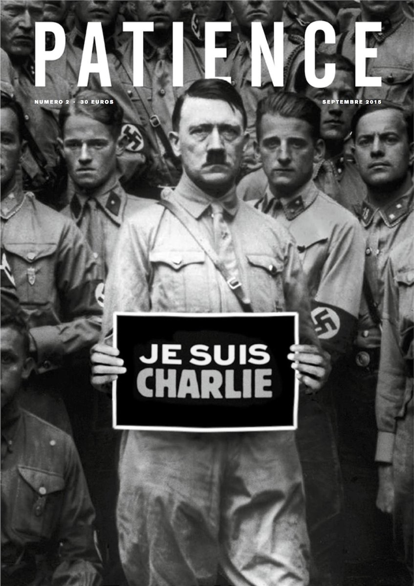 HannahStasi's tweet image. 1/ 🤮 "#Hitler c'est #marrant !" Mais de quoi parlent donc #Nabe et #Gaccio dans cette vidéo ? Hé bien... De ça ! 👇 Une immonde revue éditée par #Nabe pour célébrer les attentats de 2013 et 2015 ! "C'est marrant", pas vrai ? En vente pour 30 € (tout de même !) sur son site.