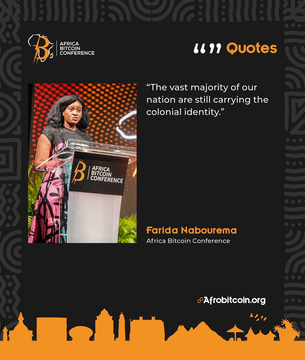 AfroBitcoinOrg's tweet image. Freedom isn’t just financial, it’s movement, identity, and unity. Farida challenges us to shed colonial mindsets, rethink borders, and build spaces for those who believe in true freedom.

Some powerful quotes from her welcome address!
#ABC2025 #Mauritius #ABC25 #Bitcoin