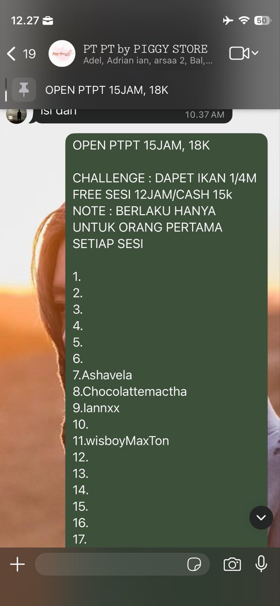 halo guys for perdana open, adakah yang mau ikut? ohiya ini jg asa diskon 1-2k buat yang ngajak temennya lohhh, semakin bnyak ajak tmen jd semakin murah km bayarnya😋