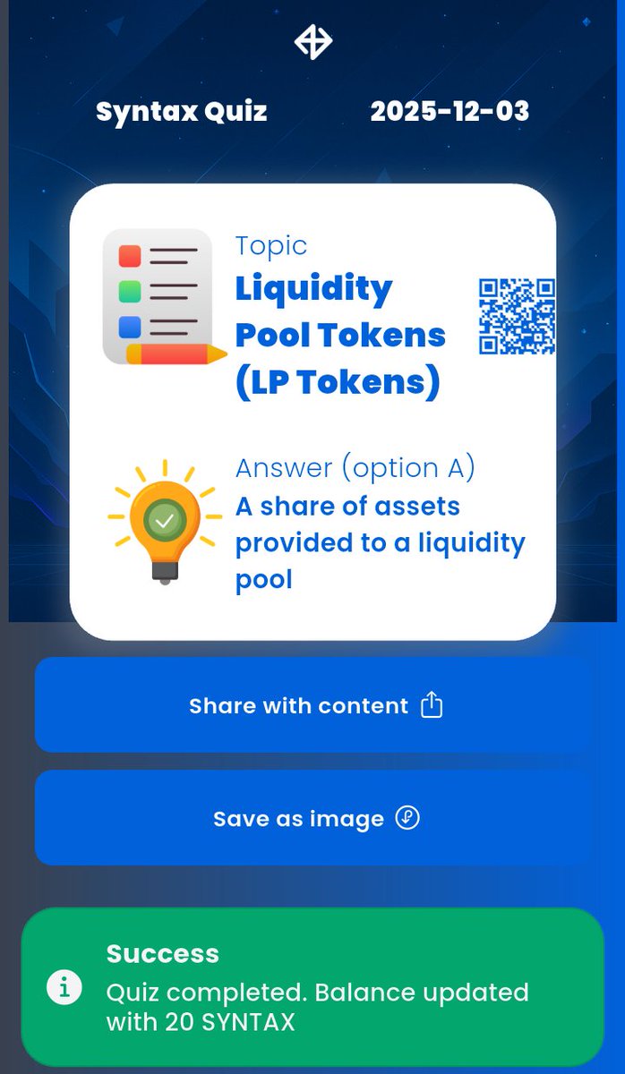 churchi_blaq's tweet image. DECEMBER 3rd, 2025
1) #SyntaxVerse quiz answer for today 🎯
2) #Xenea wallet #quiz answer for today  ✅
3) #Marina protocol quiz #answer 🔥
4) #SpurProtocol quiz answer 👌

Time to contribute and stack with 👇
@SIXR_cricket