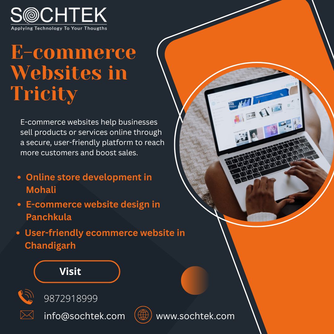sochtek's tweet image. Boost your online business with professional e-commerce website development in Tricity. We create secure, user-friendly, and fully customized online.

📞 9872918999
📧 info@sochtek.com
🌐 sochtek.com

hashtag#EcommerceDevelopment hashtag#OnlineStoreDesign