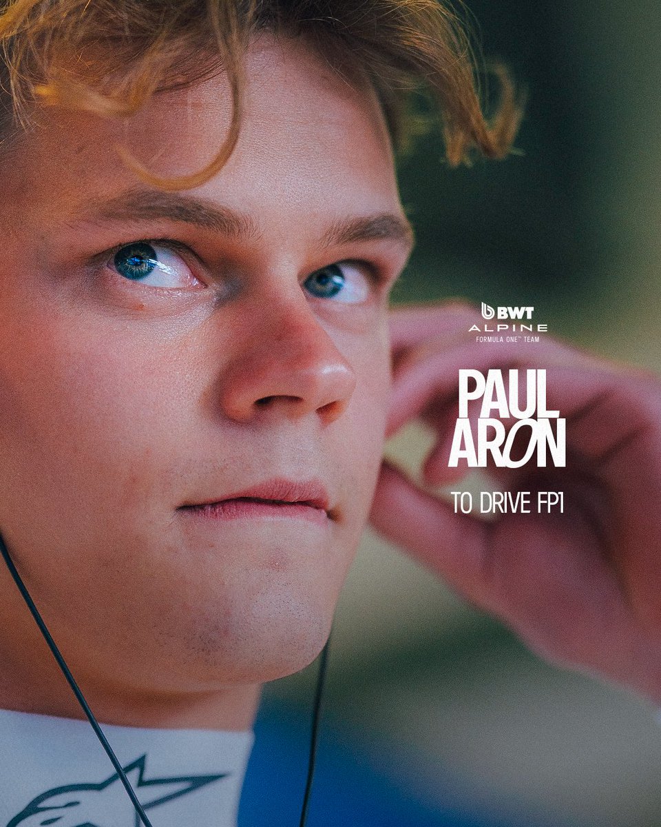 AlpineF1Team's tweet image. Paul&apos;s back for his third and final FP1 session 💙

Heading back where he got behind the wheel of an F1 car for the first time, it&apos;ll be another weekend of valuable learning 💪