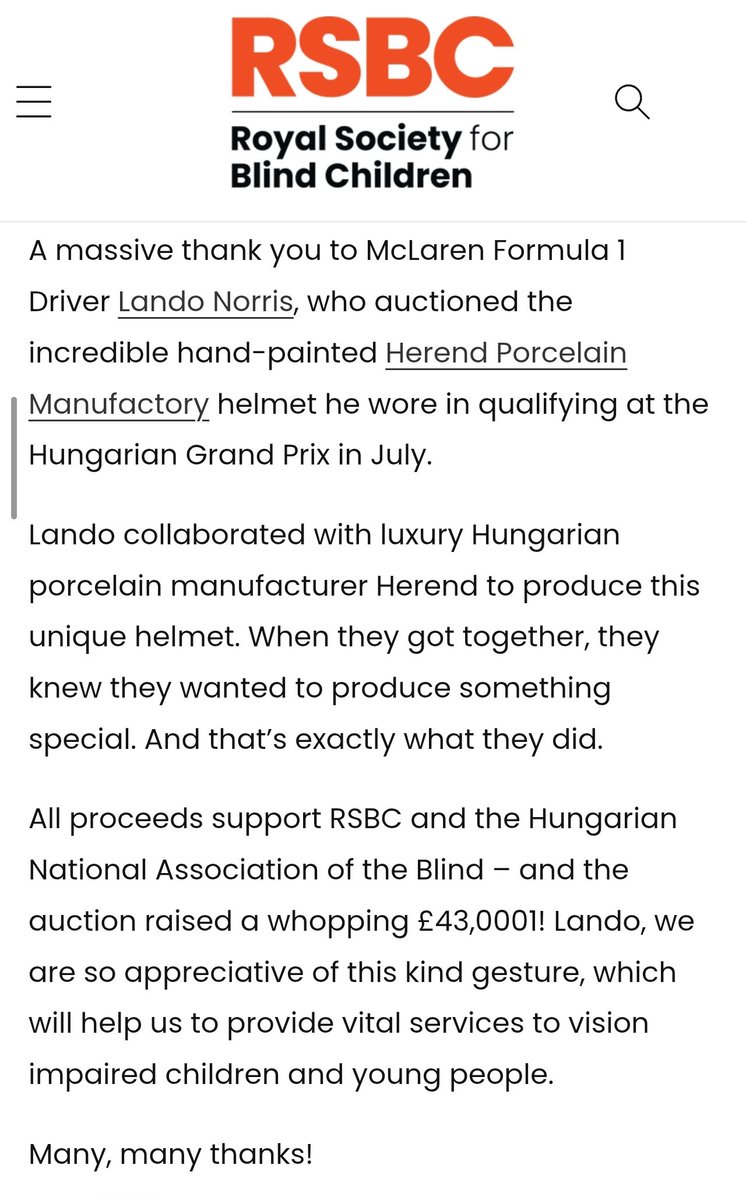 l4ndowecanbewdc's tweet photo. after that lando went with max to get the replacement trophy and the next year commissioned his own helmet as a way of apology before auctioning it for £43,000 where the proceeds were donated to the Hungarian National Association of the Blind and Visually Impaired https://t.co/5TLMu7rxXp
