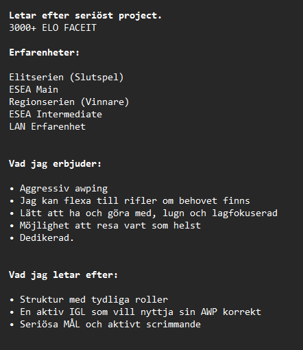 L1ndfors's tweet photo. 🚨LFT🚨
🔫AWP / FLEX RIFLER🔫
📩DMs öppna📩 https://t.co/Yk8u3rEZSv