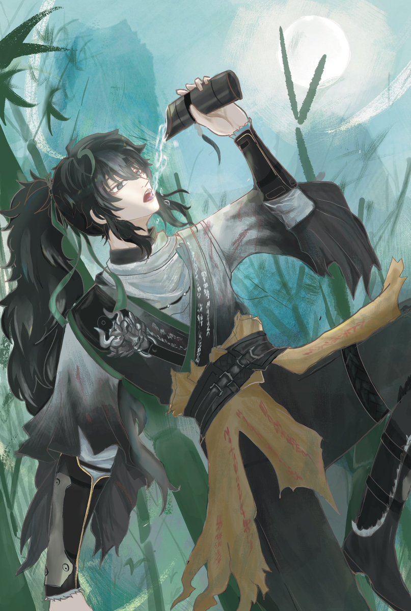 mafulun_'s tweet photo. QIU YUAN in my style!!! 

When you draw him bc he came home but his weapon didn’t 😞 
#Qiuyuan #WutheringWaves #WuWaFanart #wuwa https://t.co/IXfkUewdmP