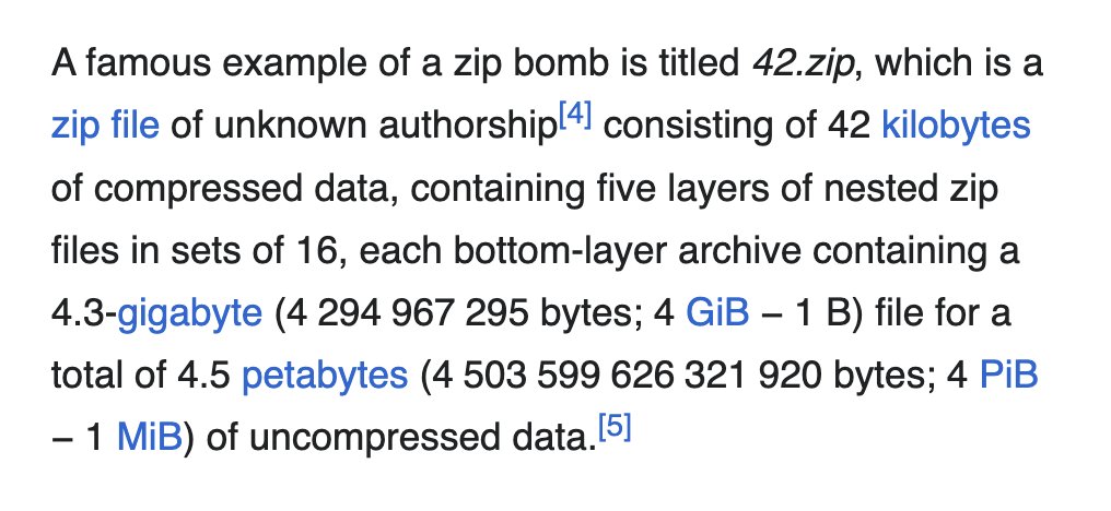 flngr's tweet image. en.wikipedia.org/wiki/Zip_bomb