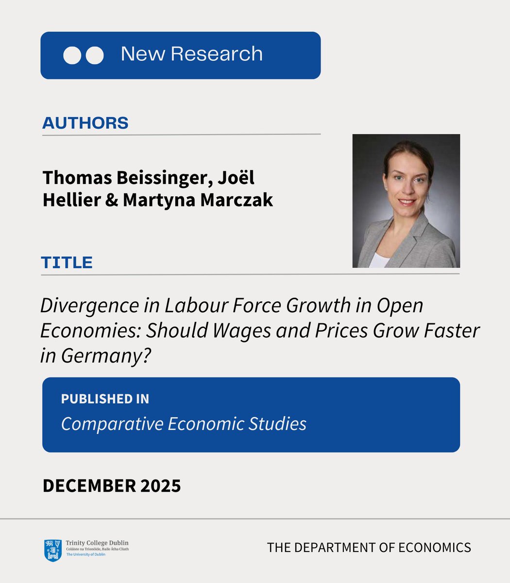 Department of Economics, Trinity College Dublin tweet media