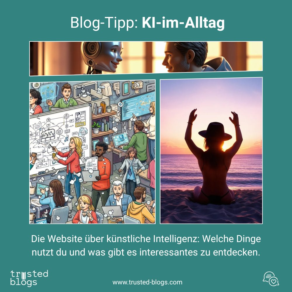 trustedblogs's tweet image. 🔎 Blog: #KI im Alltag

ℹ️ Welche Dinge nutzt du und was gibt es Interessantes zu entdecken.

👉 trusted-blogs.com/magazin/blog/9…

Mehr Reichweite für deinen #Blog.
Hier kostenlos anmelden: trusted-blogs.com ❤️