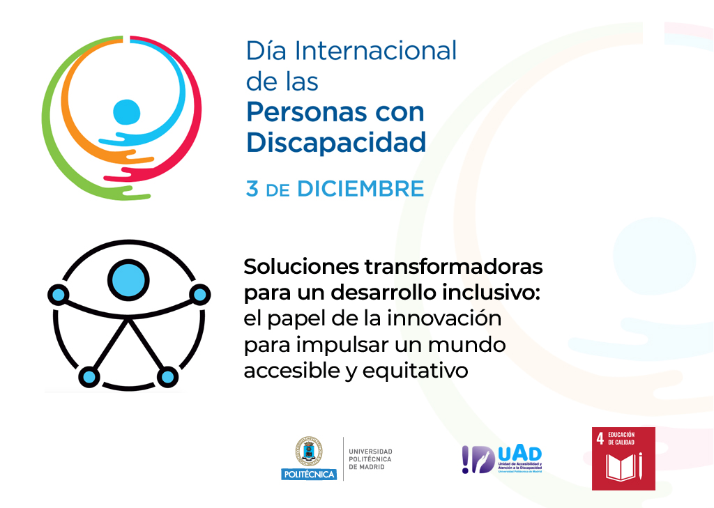 En el Día Internacional de las Personas con Discapacidad, en la #UPM reafirmamos nuestro compromiso con la #inclusión, la equidad y la participación plena de todas las personas en la vida universitaria. ¡Por una #accesibilidad universal!ℹ️short.upm.es/x3jdh
#somosUPM <a href="/uadupm/">uadUPM</a>