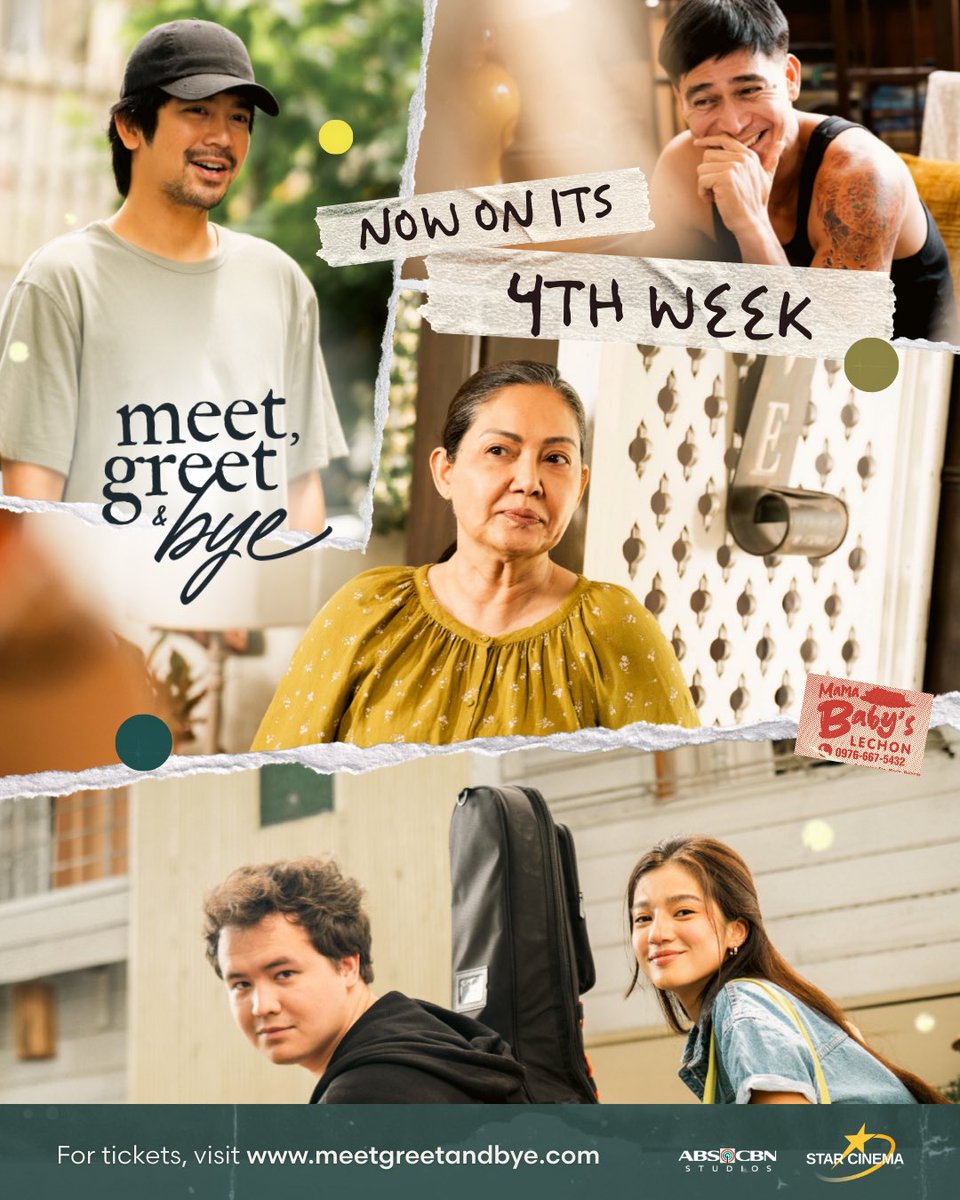4 weeks strong na ng mga Facundo! 🩵

If hindi ngayon, kailan mo pa sila mapapanood? Tara na while they’re still here! Meet, Greet &amp; Bye, NOW ON ITS 4TH PHENOMENAL BLOCKBUSTER WEEK! 

meetgreetandbye.com
#MeetGreetAndBye