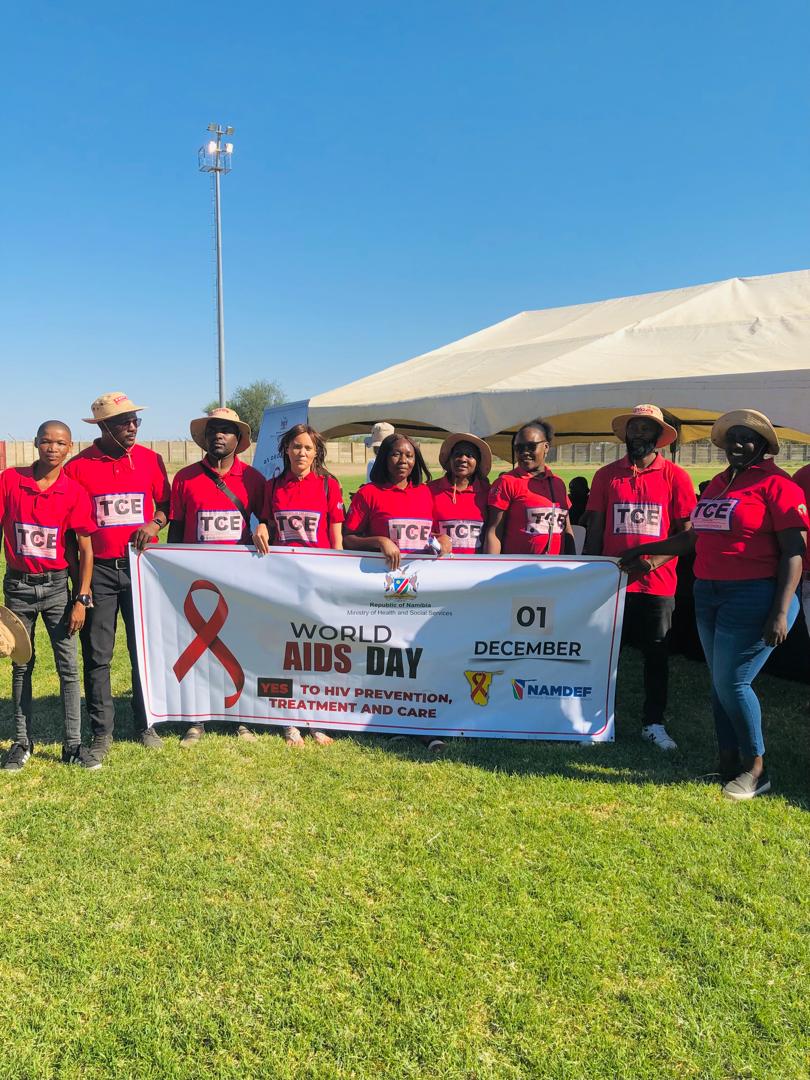 dapp_namibia's tweet photo. On 1 December, DAPP TCE Namibia joined the World AIDS Day commemoration in Otjiwarongo.
Together with communities &amp; partners, we proudly contributed to reaching the recent achievements of epidemic control: 96-98-98 of Namibia.
#WorldAIDSDay #TCE #EndAIDS30 https://t.co/zFGUvQ32tP