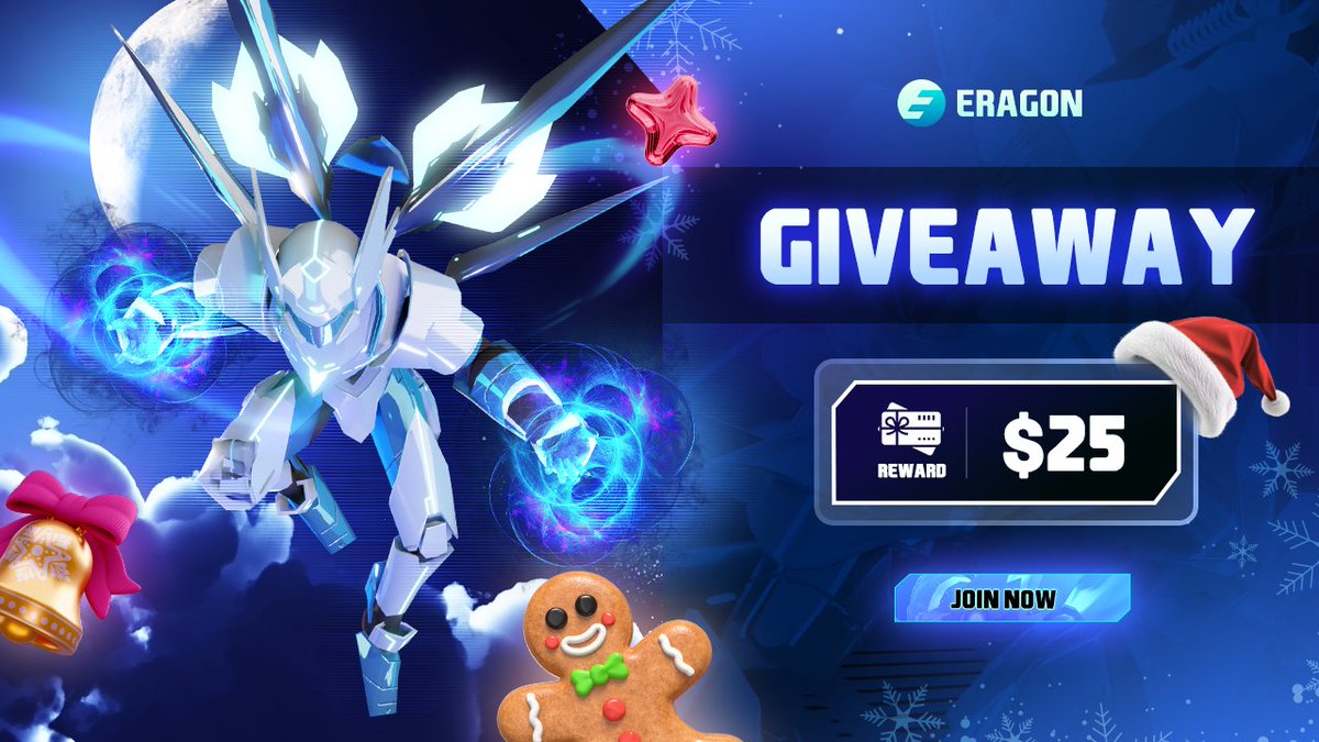 🎁 ERAGON Weekly Raffle —  Who’s Feeling Lucky?

December just got way more exciting on ERAGON!  3 winners will share $25 this week 😎

📅 Duration: Nov 3–10

Enter in 3️⃣easy steps:
 ✅ Follow, Like &amp; Retweet this post
 ✅ Drop your ERAGON wallet
 ✅ Screenshot proving you played
