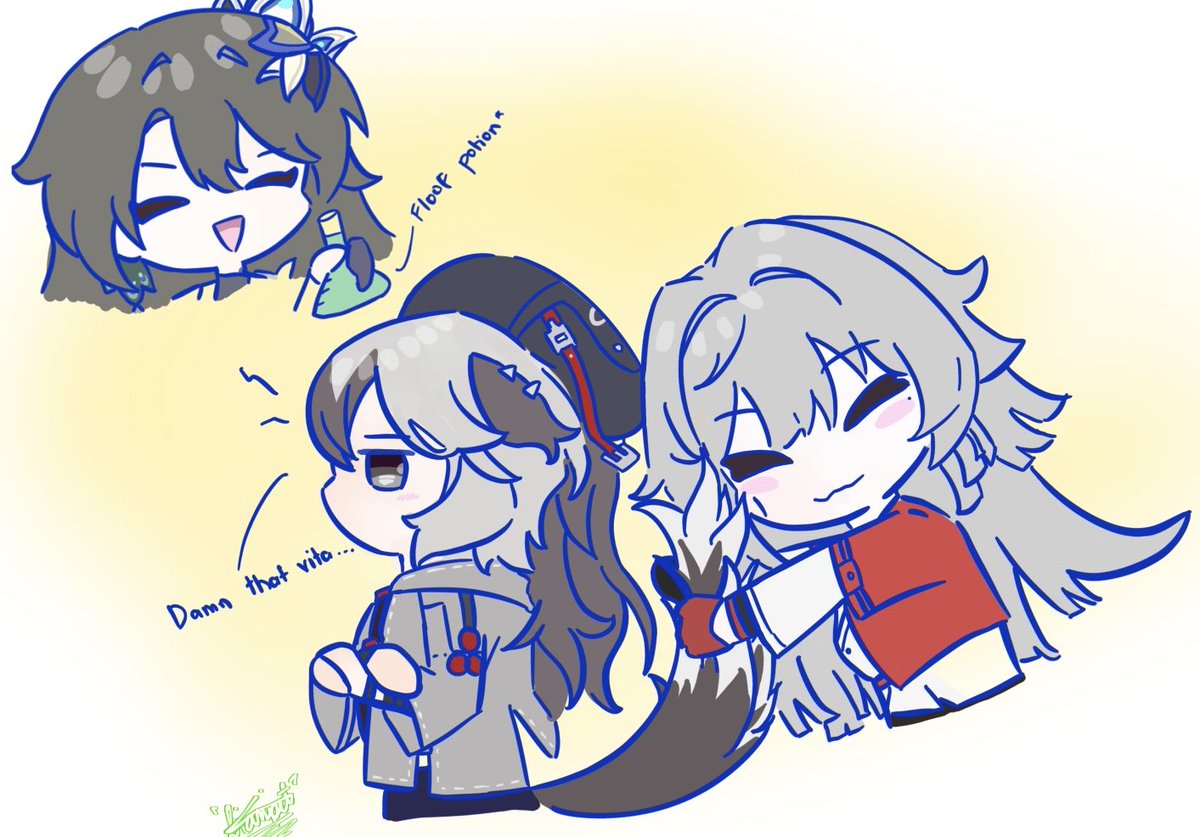 #HonkaiImpact3rd #coralie #helia #corelia helia loves that floof