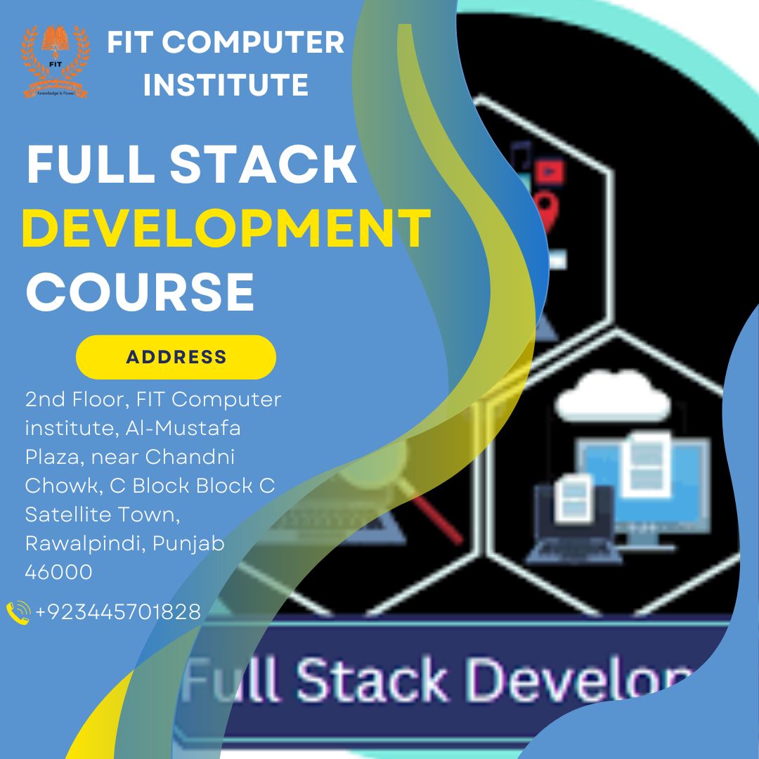 FitComputer's tweet image. Full Stack Development Course In Rawalpindi And Islamabad
futureittechnology.com/full-stack-dev…
futureittechnology.com
Address 2nd Floor, FIT Computer institute, Al-Mustafa Plaza, near Chandni Chowk, C Block Block C Satellite Town, Rawalpindi, Punjab 46000, Pakistan
Phone: +92 344 5701828