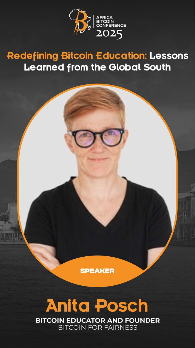 Next up: Anita Posch with “Redefining Bitcoin Education: Lessons Learned from the Global South.”
Anita shares her experiences teaching Bitcoin across Africa, showing what it really takes to create impact in communities facing hyperinflation, limited infrastructure, and