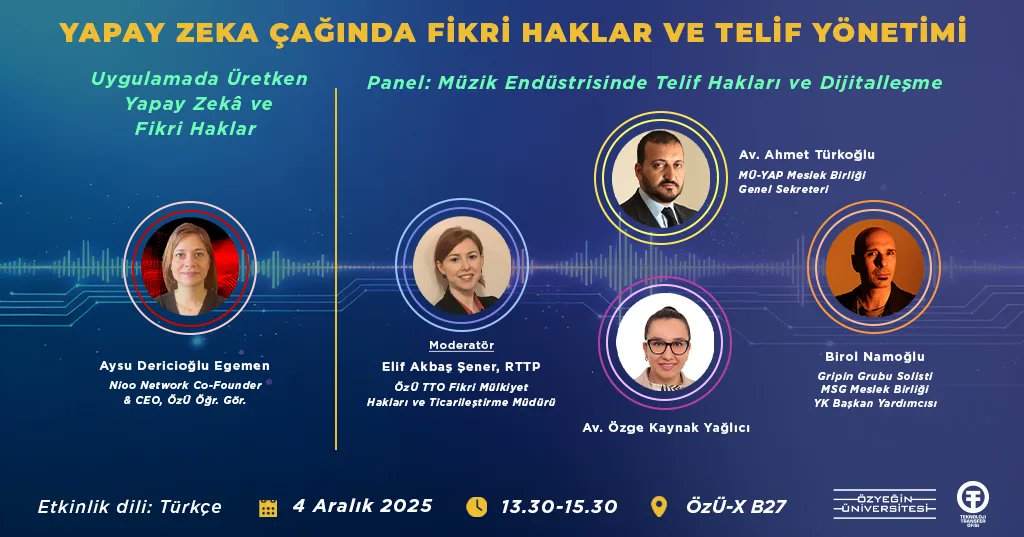 turkiye_hukuk's tweet image. 🗓️ 4 Aralık #Perşembe 🕝 13.30
✅ Düzenleyen: @ozyeginuni 
💬 Aysu Dericioğlu Egemen, Ahmet Türkoğlu, Özge Kaynak Yağlıcı, @NamogluBirol, Elif Akbaş Şener
▶️ YouTube&apos;dayız: youtube.com/@TurkiyeHukuk 
📢 Yaklaşan hukuk etkinlikleri: turkiyehukuk.org/etkinlik/