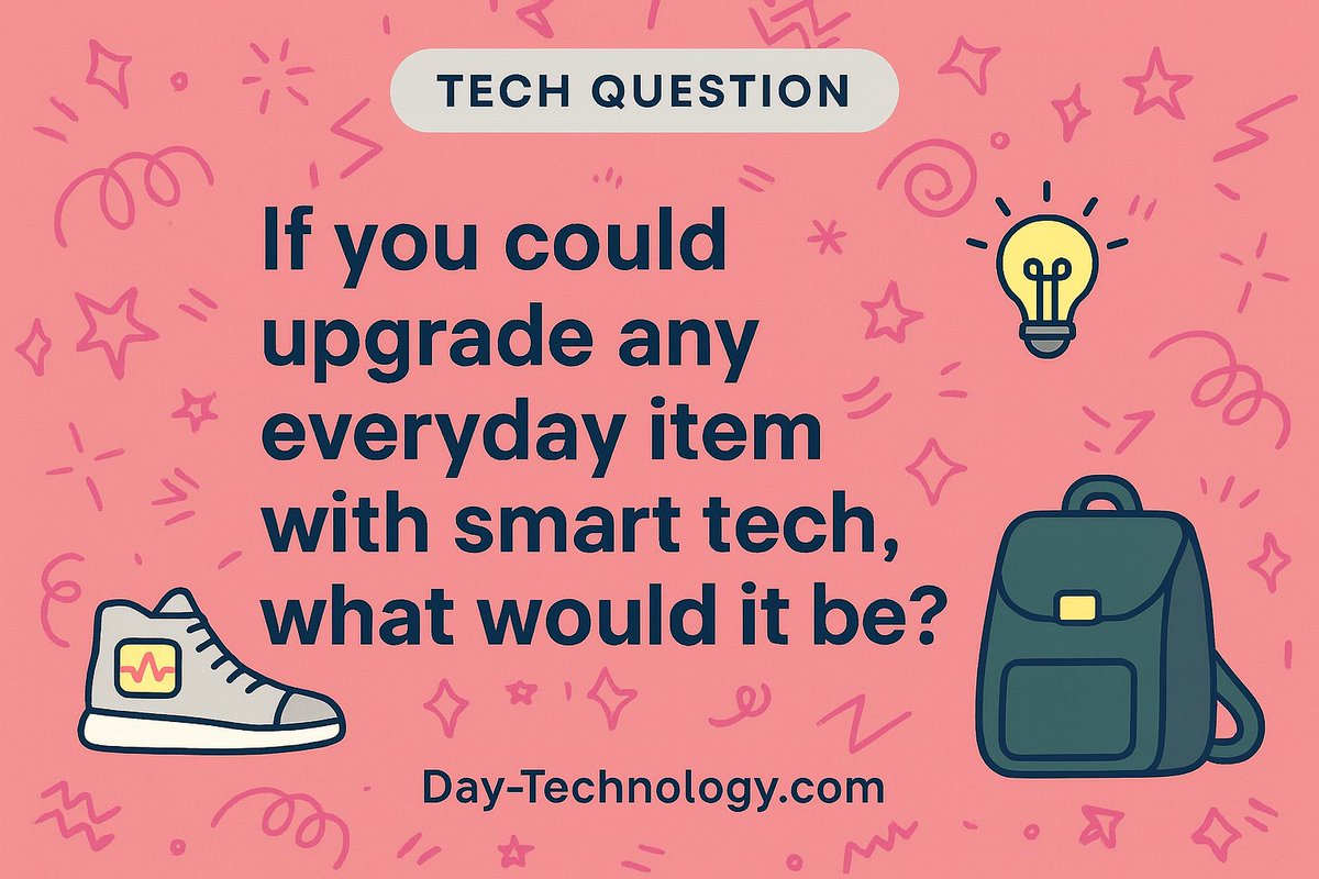 DayTechnology1's tweet image. If you could upgrade any everyday item with smart tech, what would it be? 🤖
Smart shoes ?👟💡
Smart mirror ?🪞📱
Smart backpack ?🎒⚡

Share your creative pick👇

More tech fun👉 Day-Technology.com

#TechQuestion #FutureTech #TechFun #Innovation #GadgetIdeas #DayTechnology