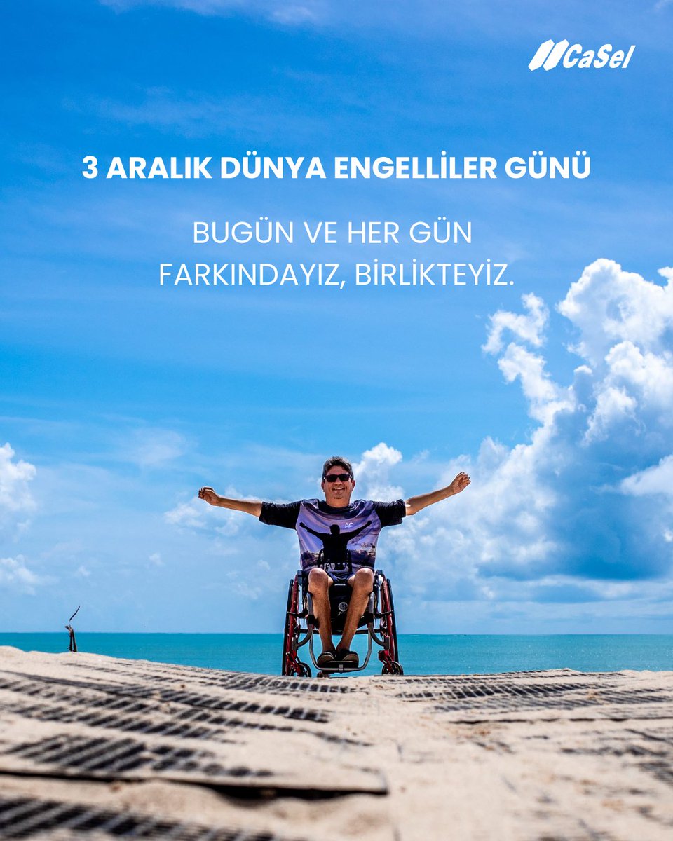 3 Aralık Dünya Engelliler Günü’nde; eşit, erişilebilir ve kapsayıcı bir yaşam için yan yana durmanın önemini hatırlıyoruz.
Bugün ve her gün farkındayız, birlikteyiz.💙

#DünyaEngellilerGünü #ErişilebilirYaşam #BirlikteGüçlüyüz #Farkındalık