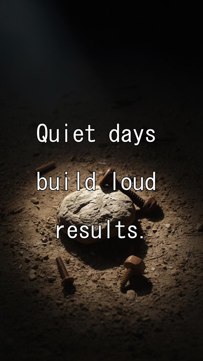 f4orPSjYwr17635's tweet image. No shortcuts.
Just steady work repeated until the results speak for themselves.
Consistency is your real strength.
#ConsistencyWins #SilentWork #MoritaDenki