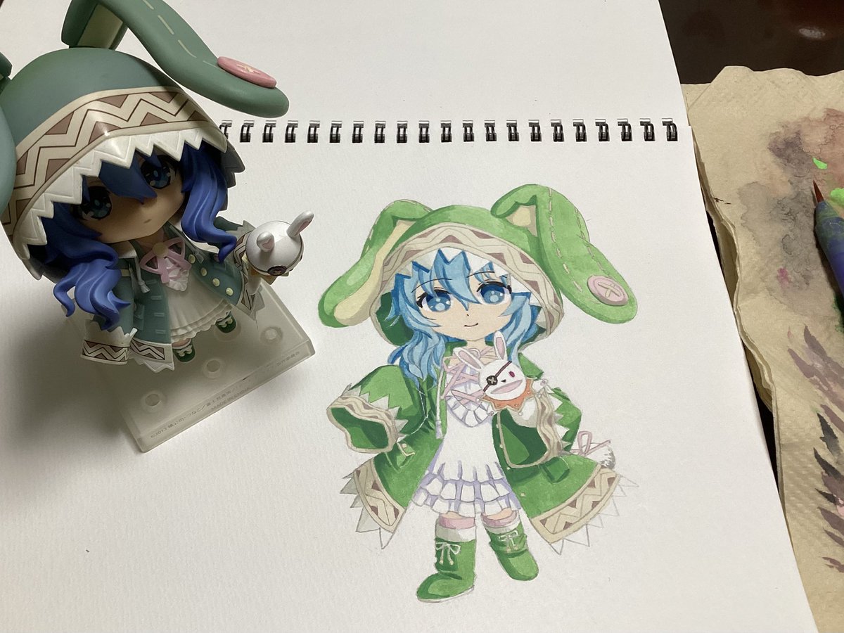 ねんどろいど四糸乃を持ってるけども、見て描く事は無かったです