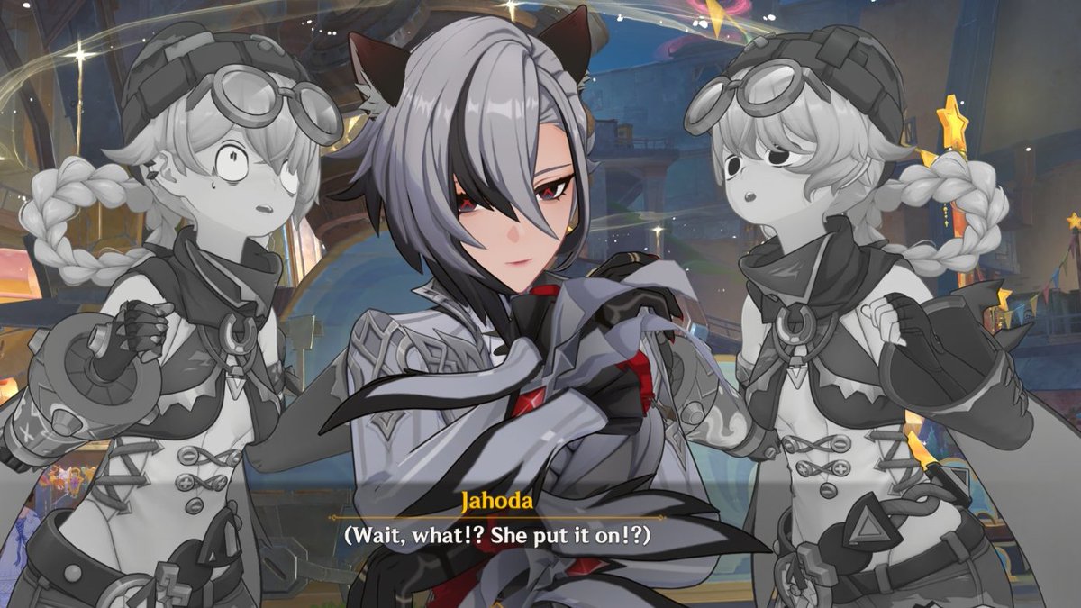 /6.2 spoilers

.
.
.
.
.

I think the best thing of Arlecchino with cat ears is the fact no one tried to convince her, no one even asked her to do it, she just saw it and decided to put it by herself