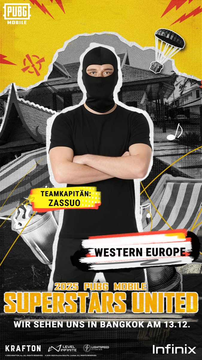 Der Teamkapitän von West Europa im 2025 PUBG MOBILE SUPERSTARS UNITED wurde bekannt gegeben!

Zassuo 🇫🇷

Jetzt reinschauen: 
pubgmobile.go.link/PUBGMBKK
#PMGC2025 #PUBGMBKK #PUBGMSUPERSTARSUNITED #PUBGMOBILE