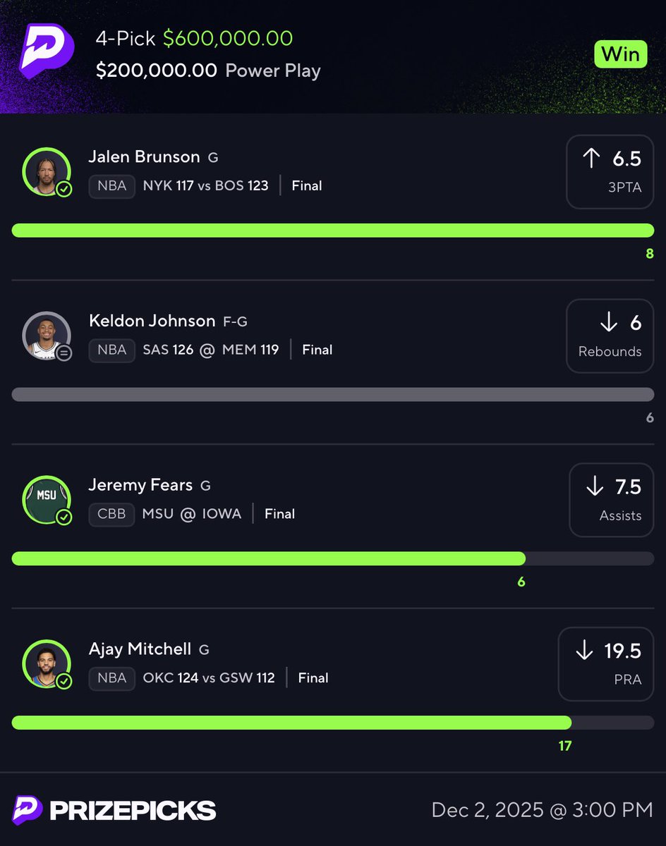 cdl_aim's tweet image. $500 to 8 random followers who: LIKES + RTs🤑

PREMIUM CASHED A PRIZEPICKS 4 MAN NUKE FOR $600k😳

🚨𝟳𝟬% 𝗢𝗙𝗙 𝗣𝗥𝗘𝗠𝗜𝗨𝗠 𝗟𝗜𝗡𝗞
👉🏽fanbasis.com/cdl_aim

#GamblingX #PrizePicks #AimsHQ #GamblingTwitter #GamblingCommunity