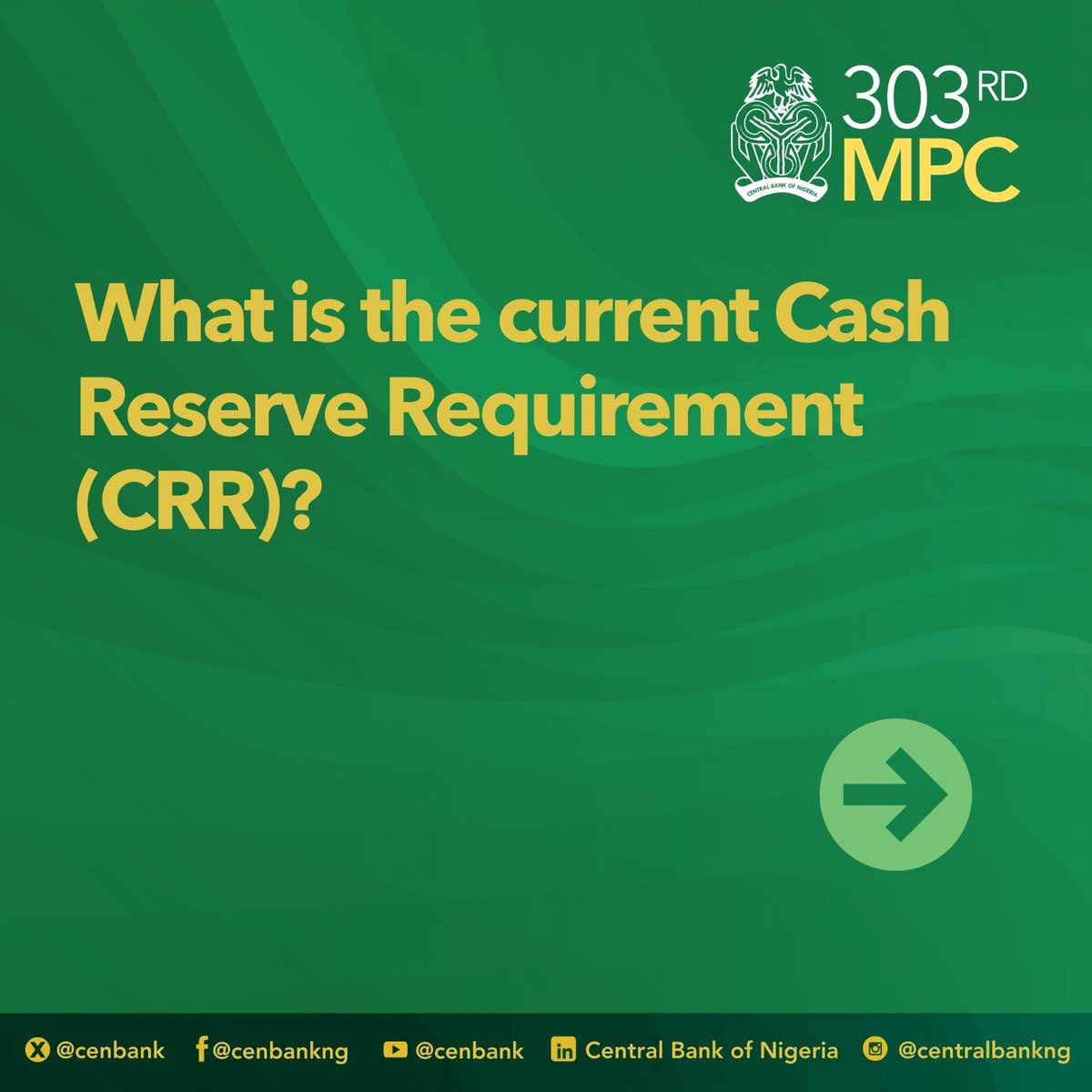 cenbank's tweet image. Additional insights from the 303rd MPC Decisions.

Kindly visit the CBN website to read more : cbn.gov.ng/Out/2025/CCD/F…

#MPC
#CBN