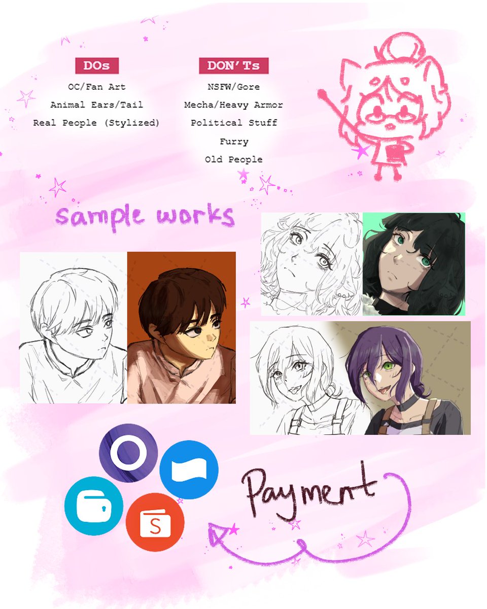 [🩷 &amp; 🔁 are very appreciated!]

Hai! I'm currently open for commission for both local 🇮🇩 and international. Feel free to DM if interested!
VGen : vgen.co/ruxianrulette

#artidn #zonakaryaid #artistindonesia