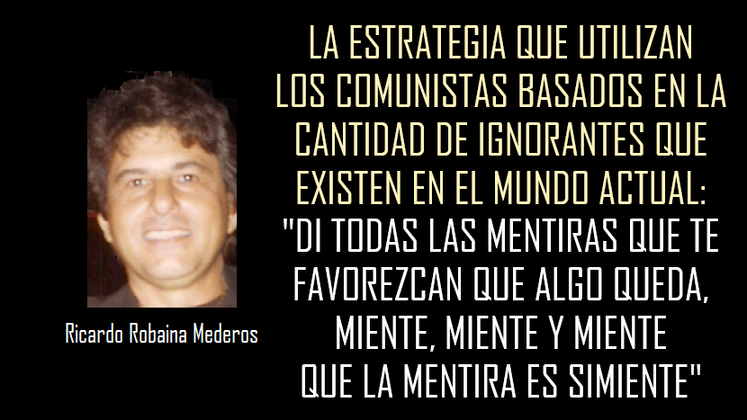 _NOALCOMUNISMO's tweet image. SIN LA MENTIRA, NO EXISTIRÍA EL POPULISMO . . . NO EXISTIRÍA EL COMUNISMO
