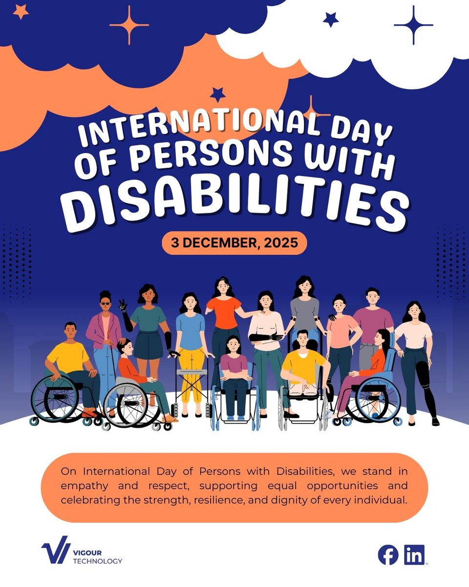 VigourTech's tweet image. Today, @VigourTech celebrates and recognizes persons with differing abilities.

We honor the strength, tenacity and courage you demonstrate every day. Your resilience inspires us and your contributions continue to shape a world where inclusion leads to innovation.⬇️