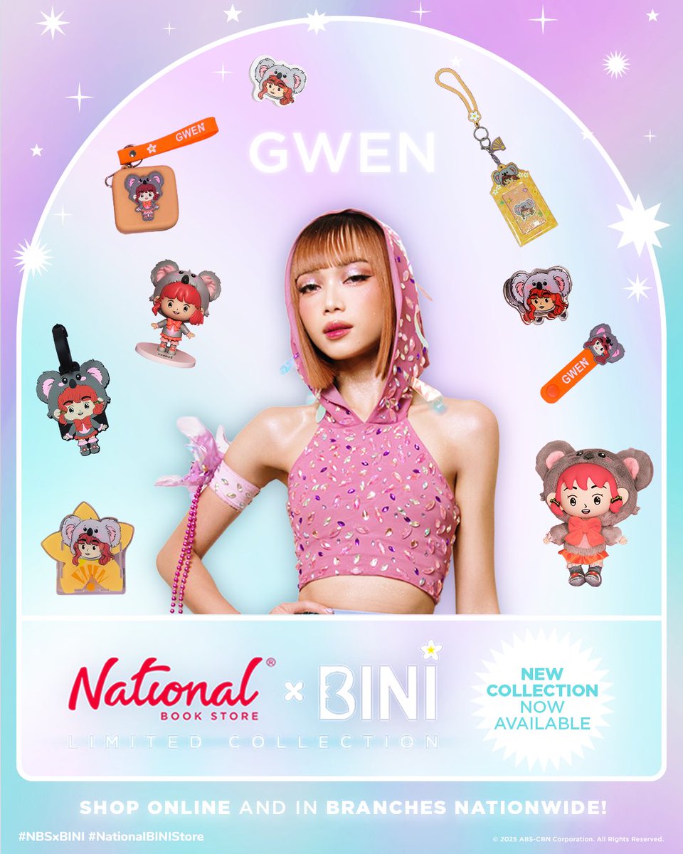 Blooms, the 2nd drop of the new NBS x BINI Limited Collection is here! Surprise yourself with each blind box and collect them all. ✨

These must-have collectibles and accessories are now available in select branches nationwide. Shop, share your hauls, and have a merry &amp; BINI